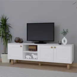 Meuble TV 3 portes en aggloméré Bohemian