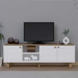 Meuble TV 3 portes en aggloméré Bohemian