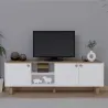 Meuble TV 3 portes en aggloméré Bohemian