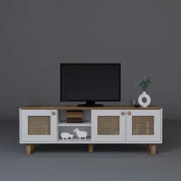 Meuble TV 3 portes en aggloméré Bohemian