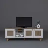 Meuble TV 3 portes en aggloméré Bohemian