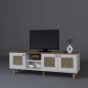 Meuble TV 3 portes en aggloméré Bohemian