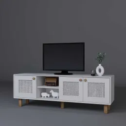 Meuble TV 3 portes en aggloméré Bohemian