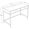 Bureau avec tiroirs en aggloméré Working