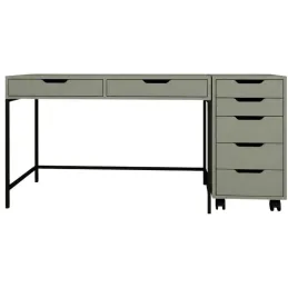 Bureau avec tiroirs en aggloméré Working