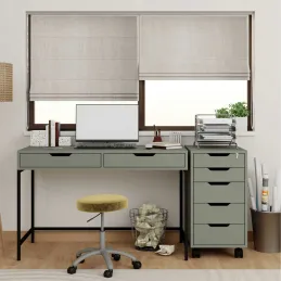 Bureau avec tiroirs en aggloméré Working