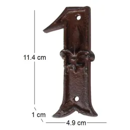 Numéro de maison en fonte