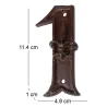 Numéro de maison en fonte