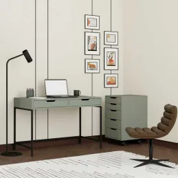 Bureau avec tiroirs en aggloméré Working