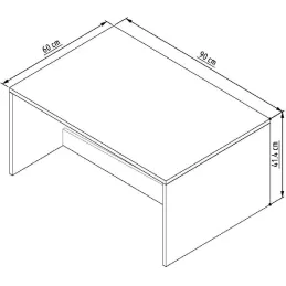 Table basse en aggloméré Lenna