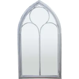 Grand miroir fenêtre en métal