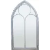 Grand miroir fenêtre en métal