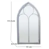 Grand miroir fenêtre en métal