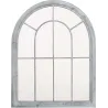 Grand miroir fenêtre en métal