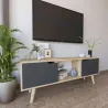 Meuble TV 2 portes en aggloméré Siena