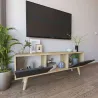 Meuble TV 2 portes en aggloméré Siena
