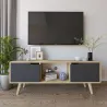 Meuble TV 2 portes en aggloméré Siena