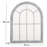 Grand miroir fenêtre en métal