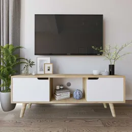 Meuble TV 2 portes en aggloméré Siena