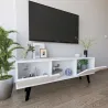 Meuble TV 2 portes en aggloméré Siena