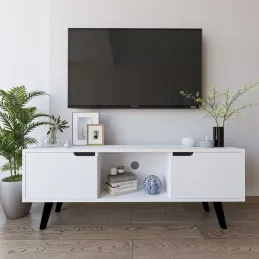 Meuble TV 2 portes en aggloméré Siena