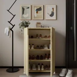 Meuble à chaussures 2 portes en aggloméré Venedik