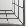 Grand miroir fenêtre en métal