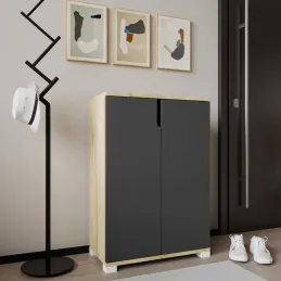 Meuble à chaussures 2 portes en aggloméré Venedik
