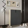 Meuble à chaussures 2 portes en aggloméré Venedik