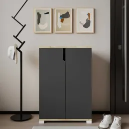 Meuble à chaussures 2 portes en aggloméré Venedik