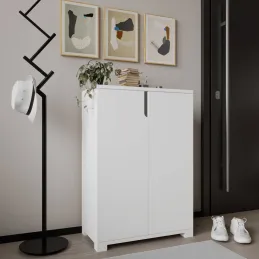 Meuble à chaussures 2 portes en aggloméré Venedik