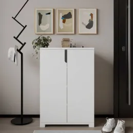Meuble à chaussures 2 portes en aggloméré Venedik