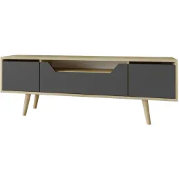 Meuble TV en aggloméré 150 x 29.8 x 53 cm Roma