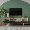 Meuble TV en aggloméré 150 x 29.8 x 53 cm Roma
