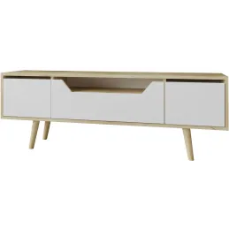 Meuble TV en aggloméré 150 x 29.8 x 53 cm Roma
