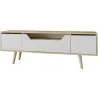 Meuble TV en aggloméré 150 x 29.8 x 53 cm Roma