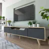 Meuble TV en aggloméré 180 x 29.8 x 48 cm Roma