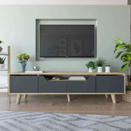 Meuble TV en aggloméré 180 x 29.8 x 48 cm Roma