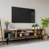 Meuble TV en aggloméré 180 x 29.8 x 48 cm Roma