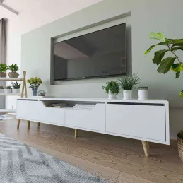Meuble TV en aggloméré 180 x 29.8 x 48 cm Roma