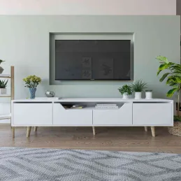 Meuble TV en aggloméré 180 x 29.8 x 48 cm Roma
