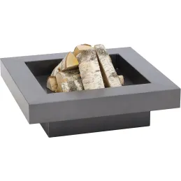 Brasero en acier plateau design