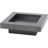 Brasero en acier plateau design