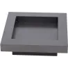 Brasero en acier plateau design