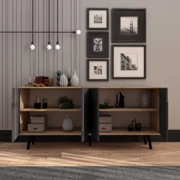 Buffet 4 portes en aggloméré Latina Modern