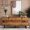 Buffet 4 portes en aggloméré Latina Modern
