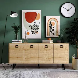 Buffet 4 portes en aggloméré Mirza Modern
