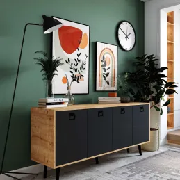 Buffet 4 portes en aggloméré Mirza Modern