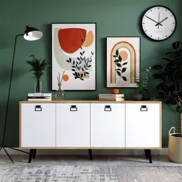 Buffet 4 portes en aggloméré Mirza Modern