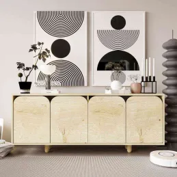 Buffet 4 portes en aggloméré Lazio Bohem